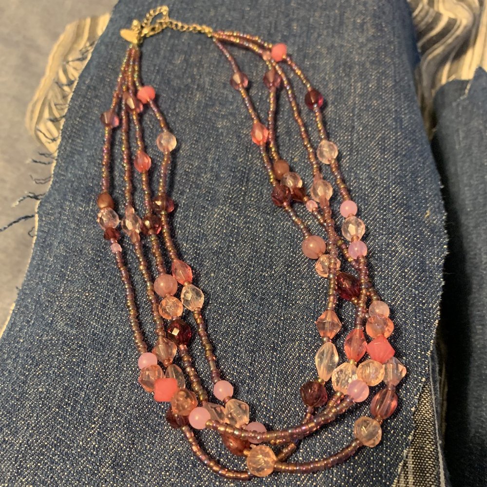 Pink Bead Necklace